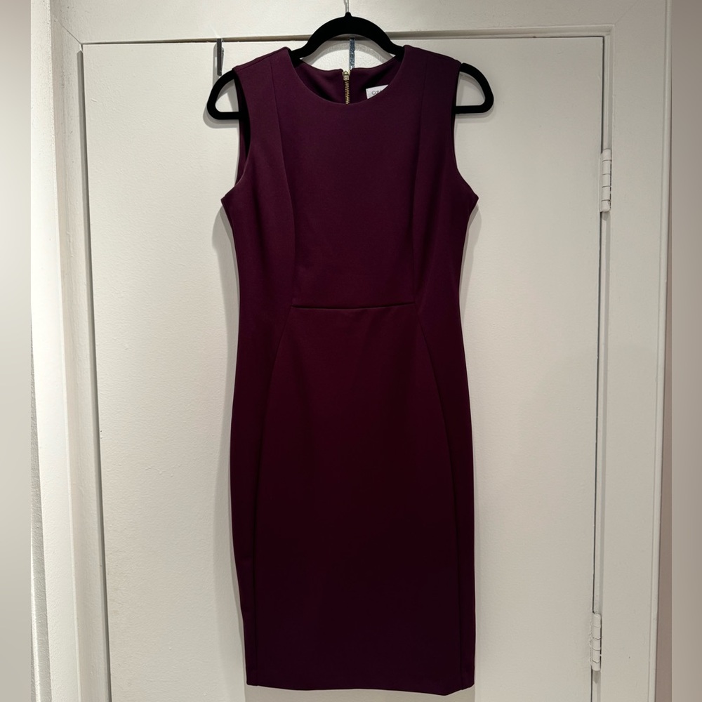 Calvin Klein purple sheath dress